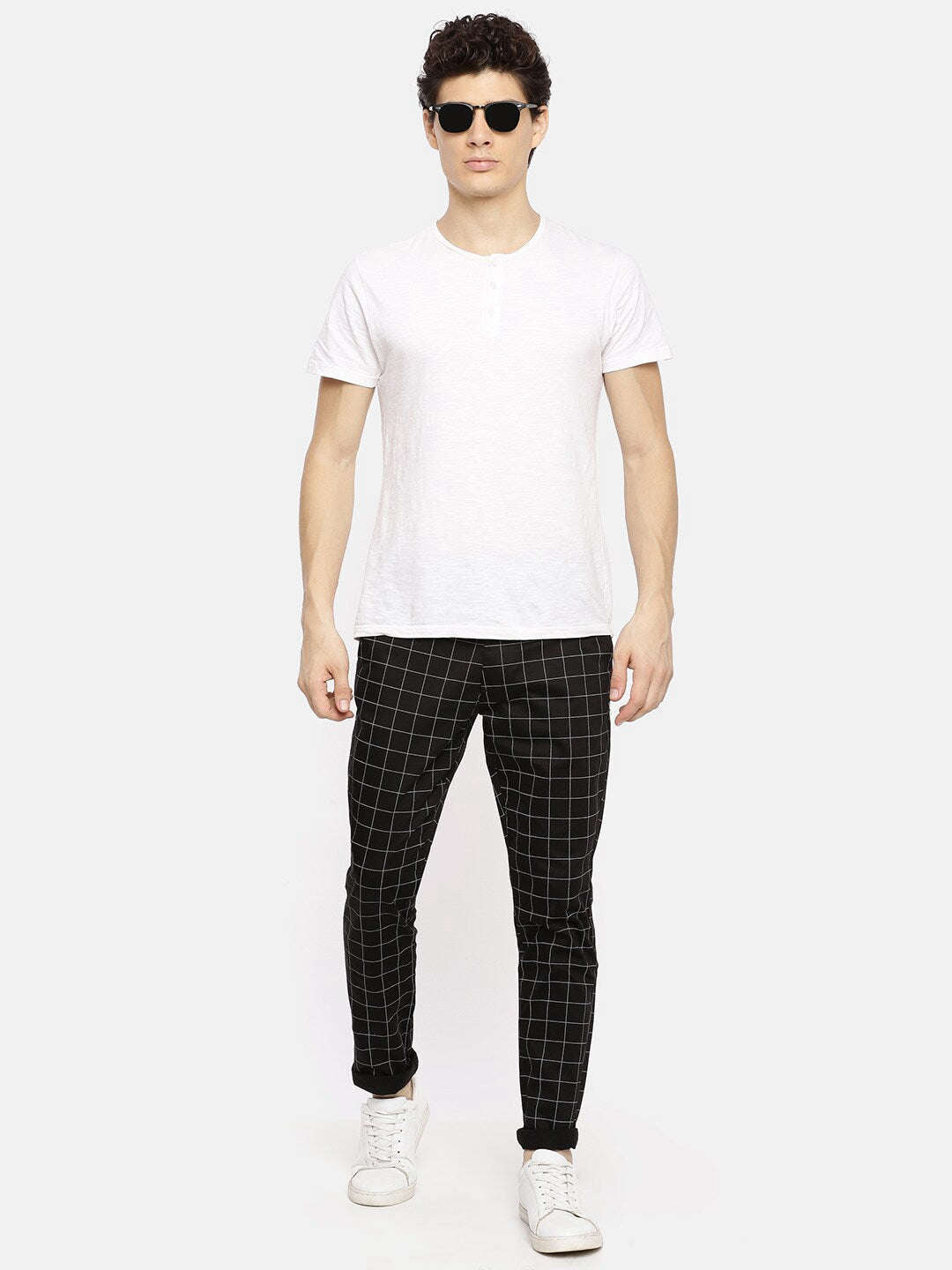 Shop Men Checked Trouser Online.