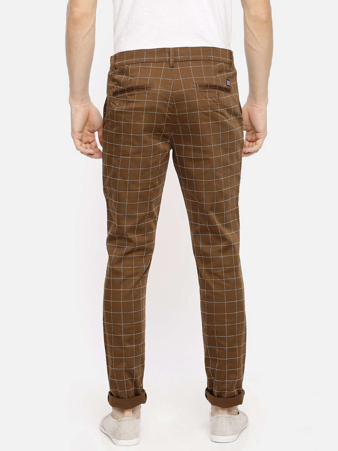 Shop Men Checked Trouser Online.