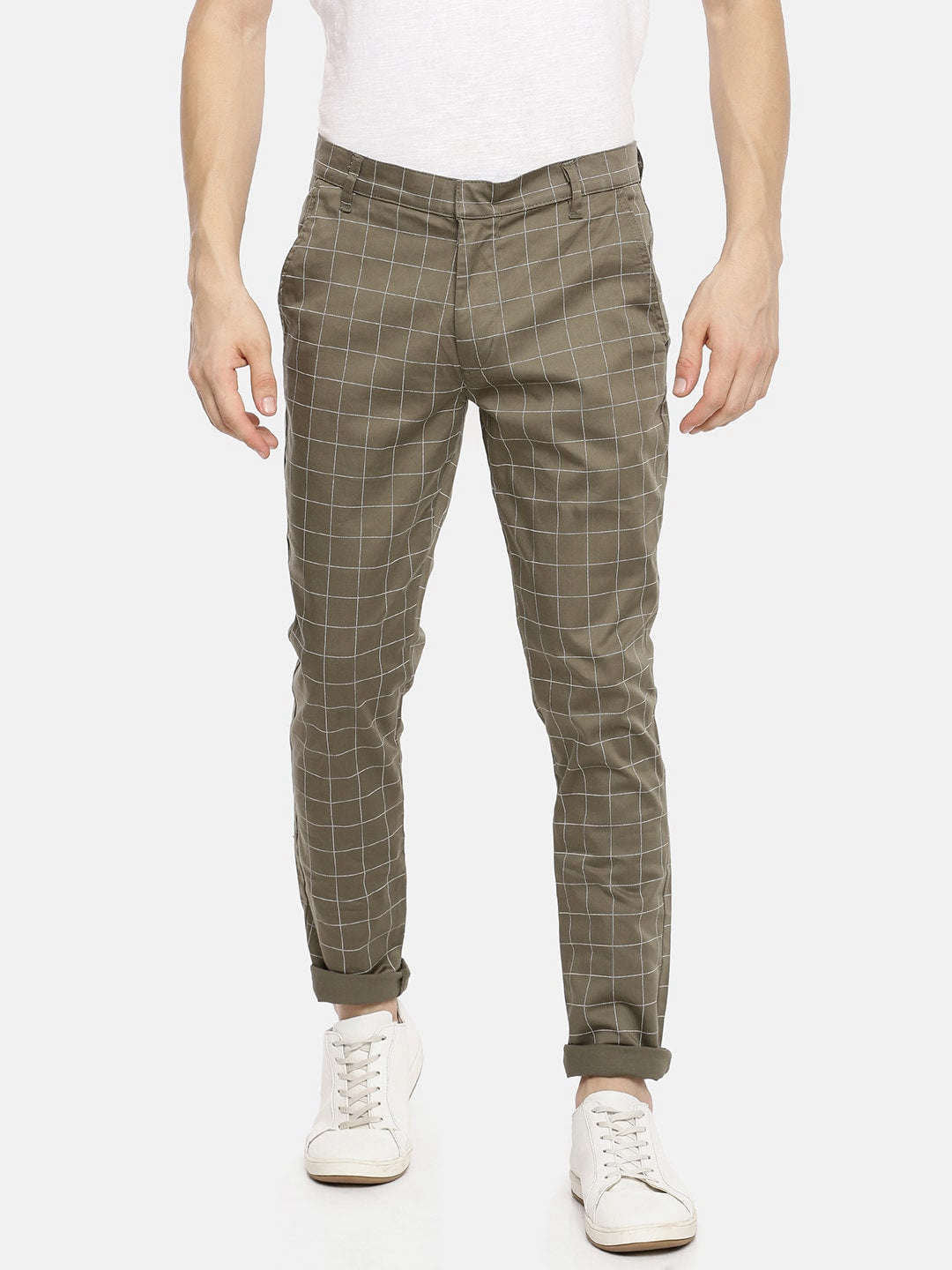 Shop Men Checked Trouser Online.