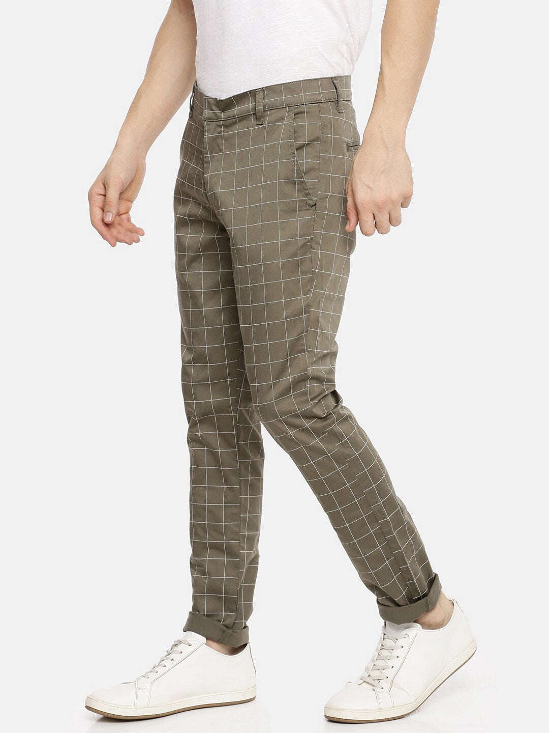 Shop Men Checked Trouser Online.