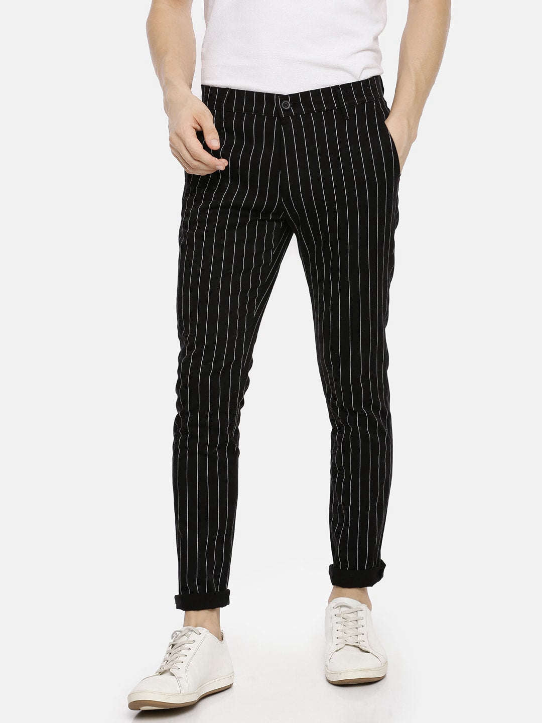 Shop Men Striped Chino Online.