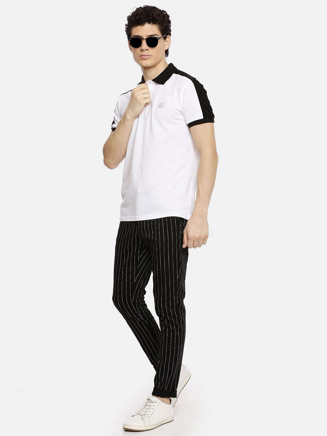 Shop Men Striped Chino Online.