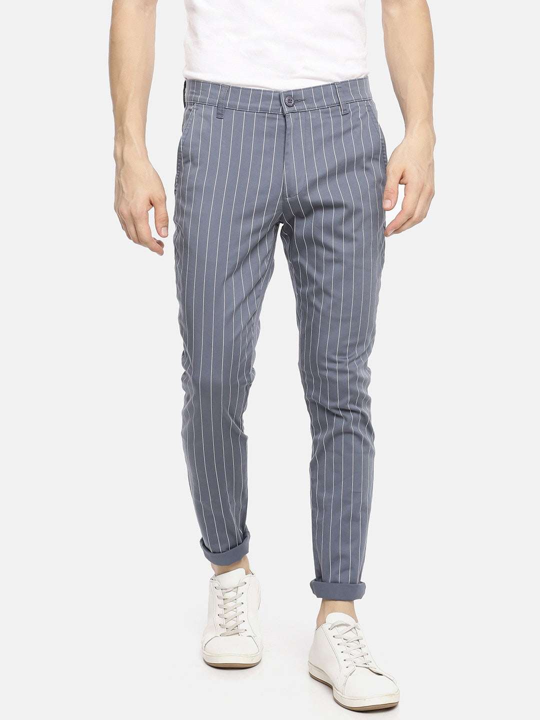 Shop Men Striped Chino Online.