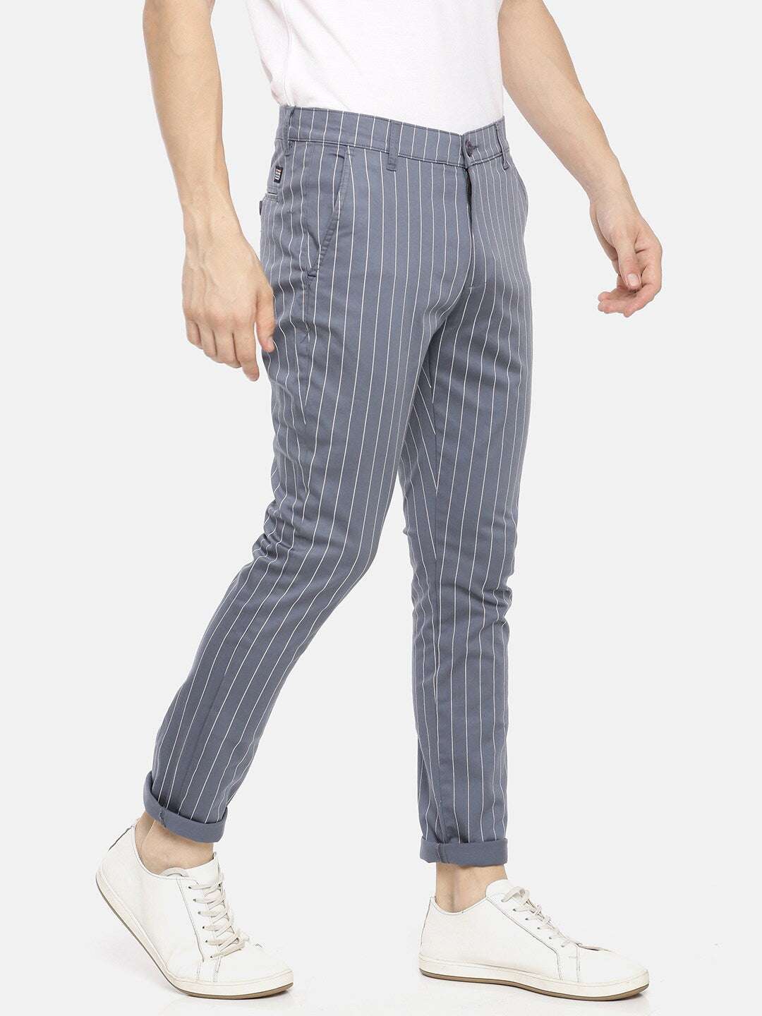 Shop Men Striped Chino Online.