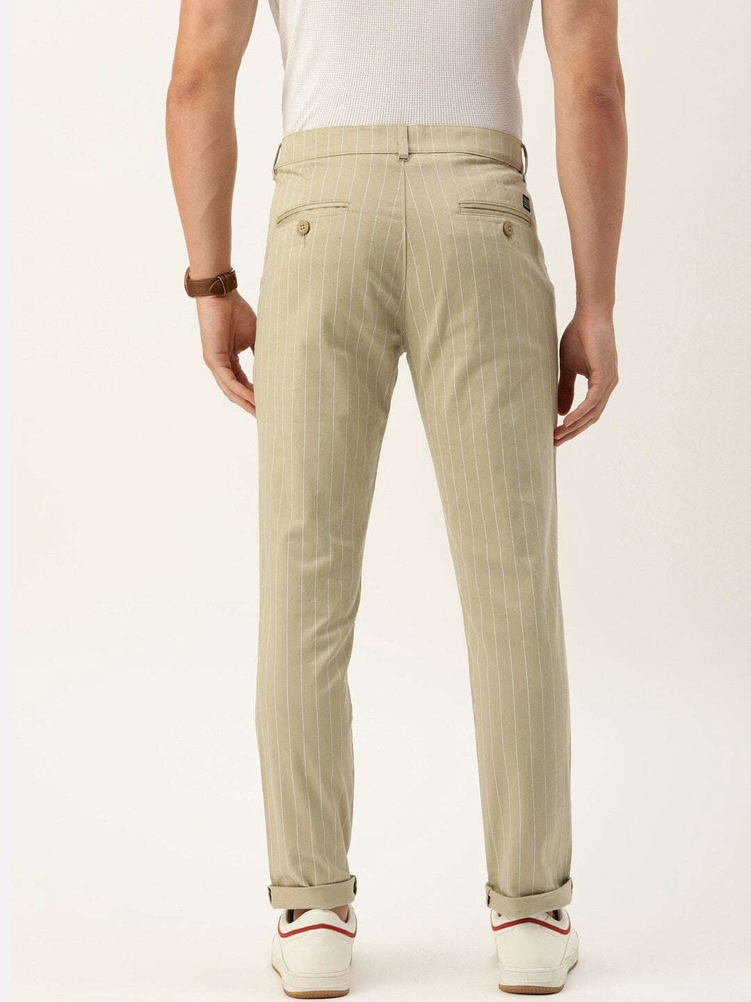 Shop Men Striped Chino Online.