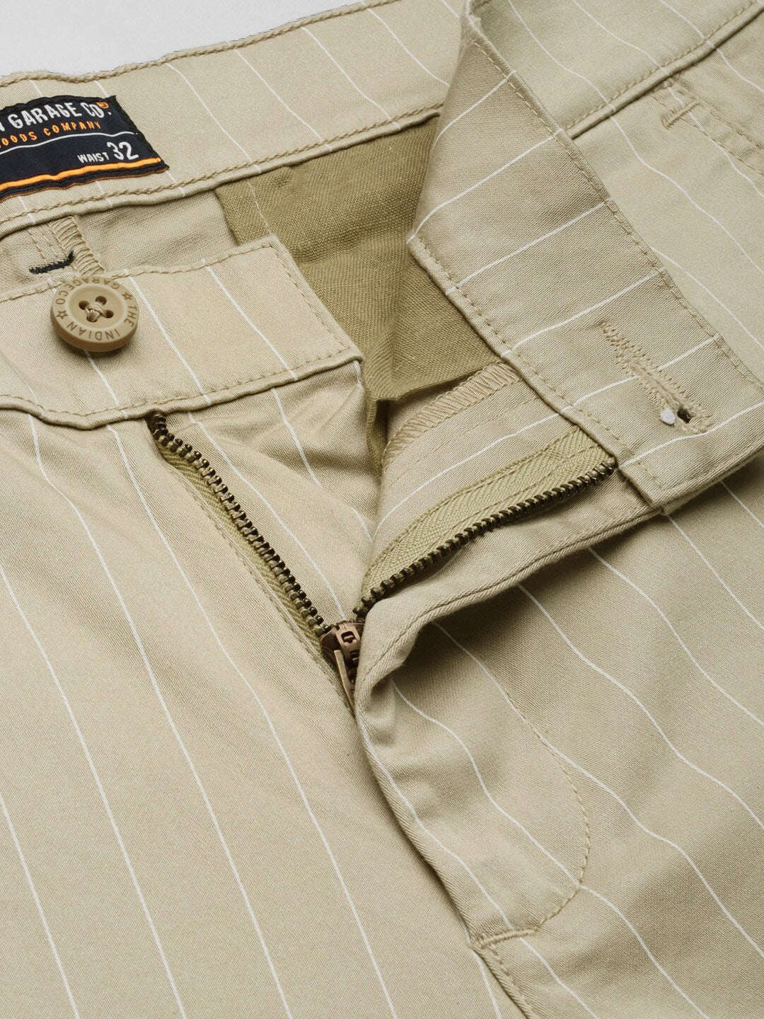 Shop Men Striped Chino Online.