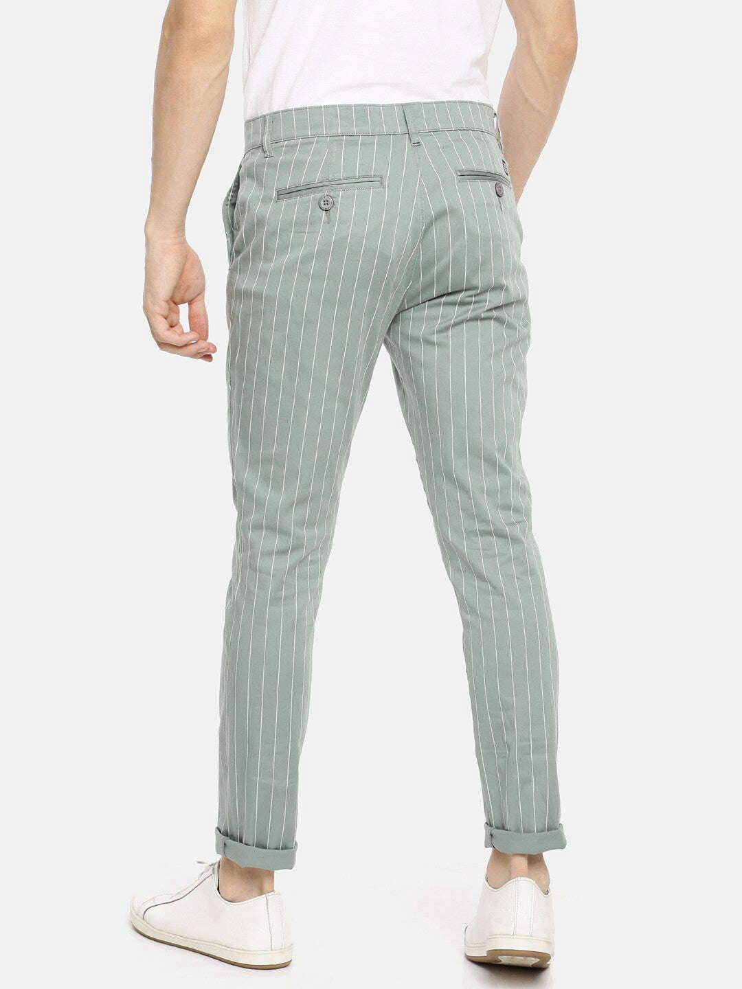 Shop Men Striped Chino Online.