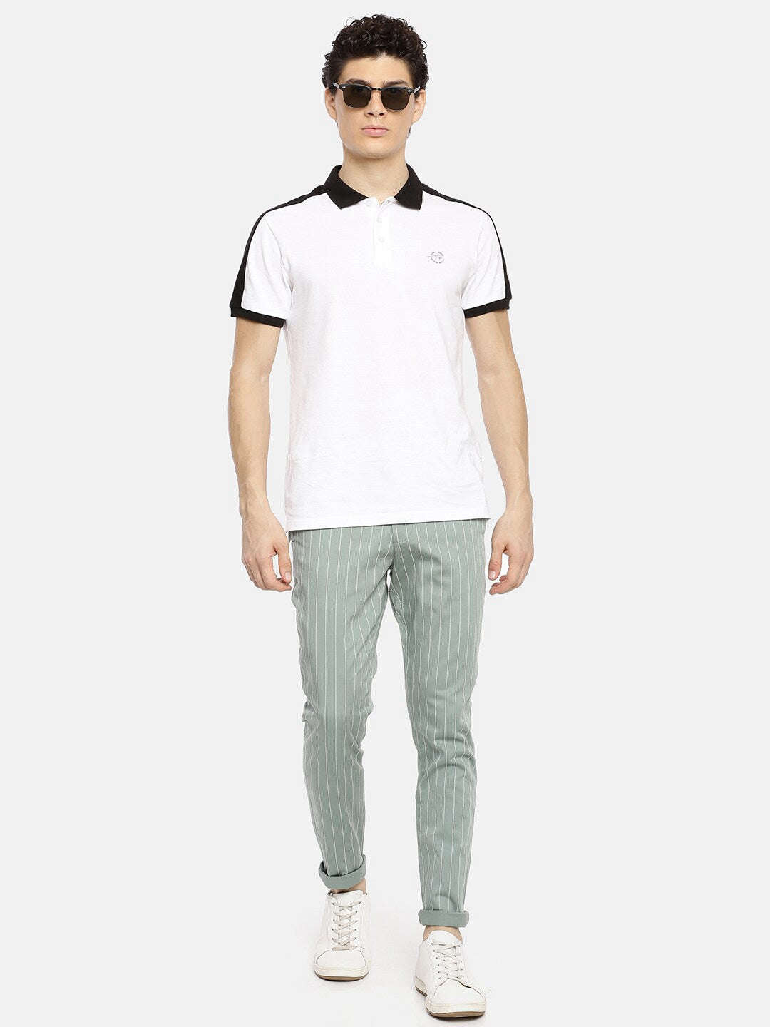 Shop Men Striped Chino Online.