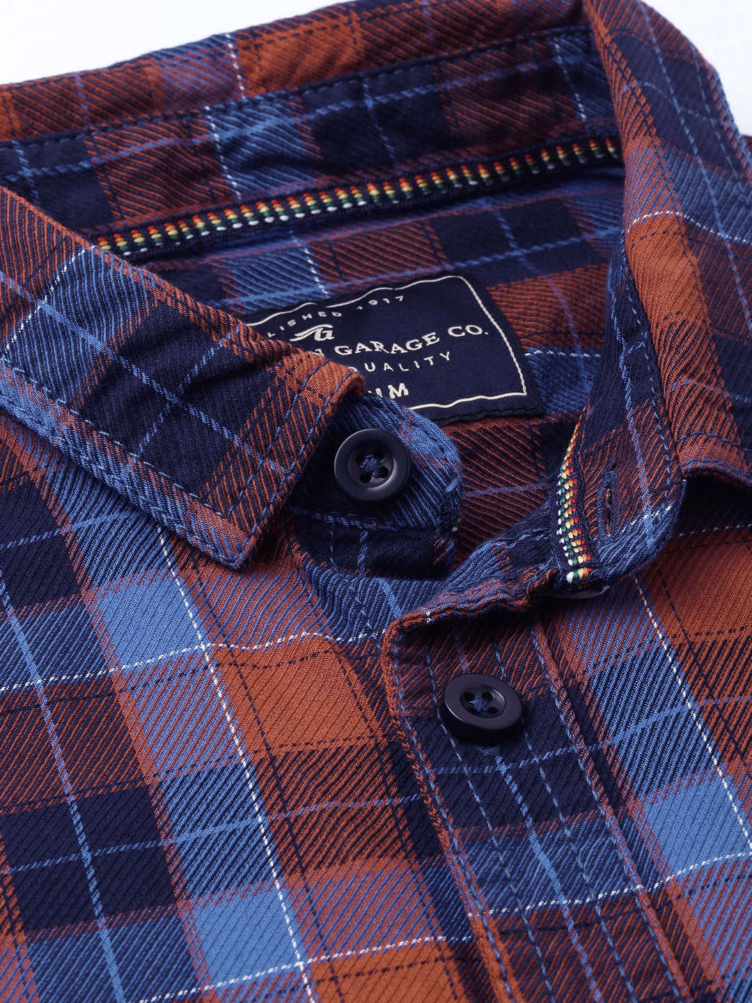 Shop Men Checked Casual Shirt Online.