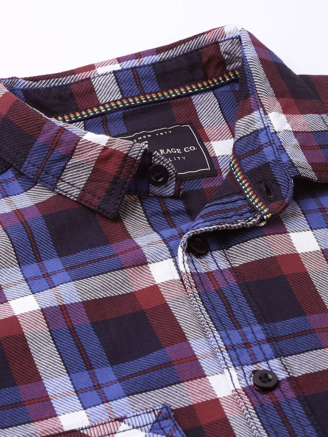 Shop Men Casual Checked Shirt Online.