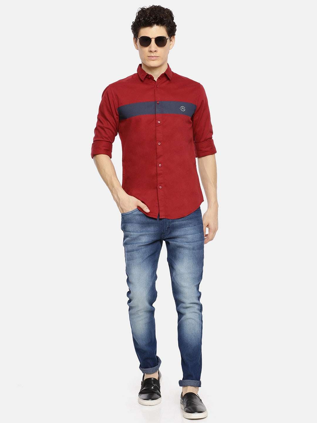 Shop Men Color Block Shirt
Men Solid Shirt Online.