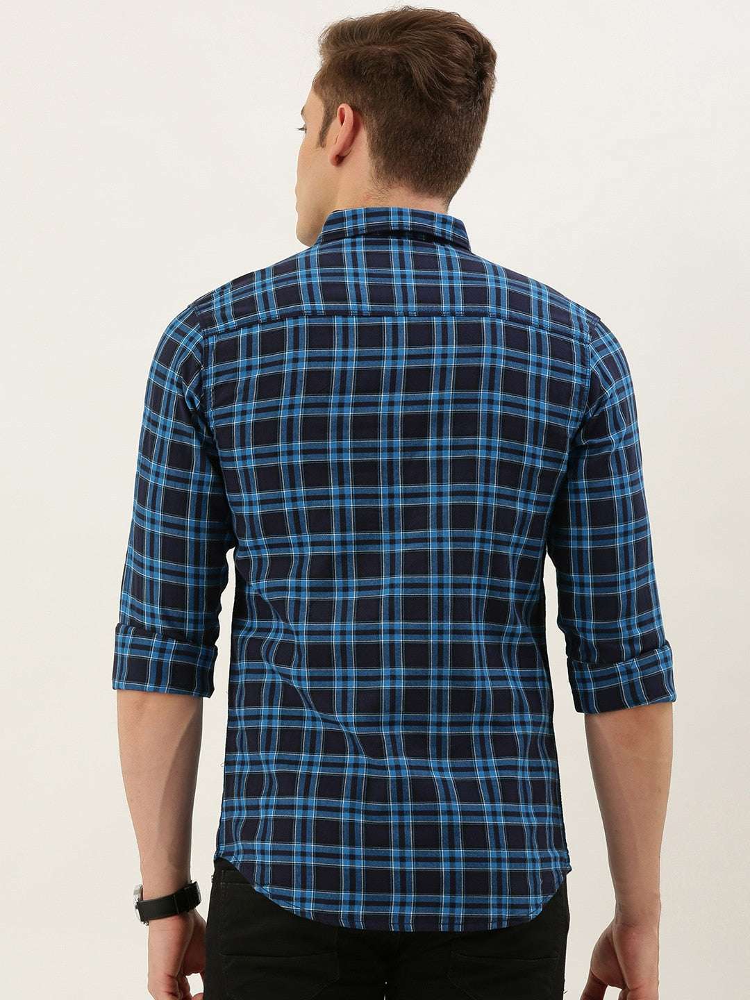 Shop Men Casual Checked Shirt Online.