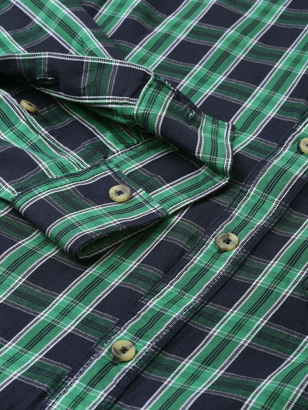 Shop Men Casual Checked Shirt Online.