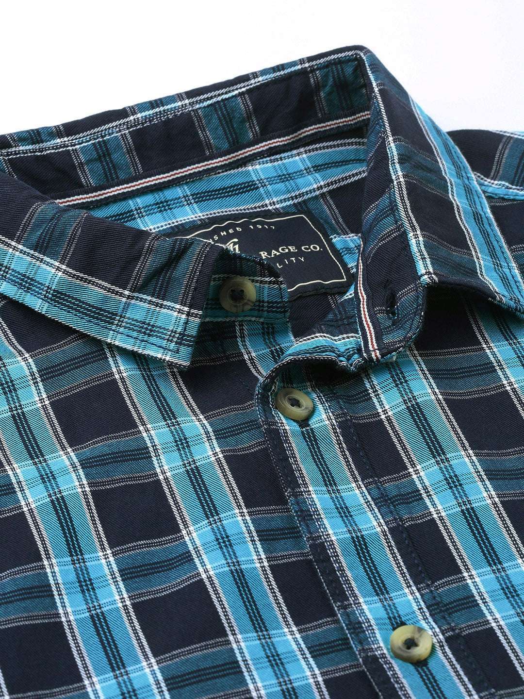 Shop Men Casual Checked Shirt Online.