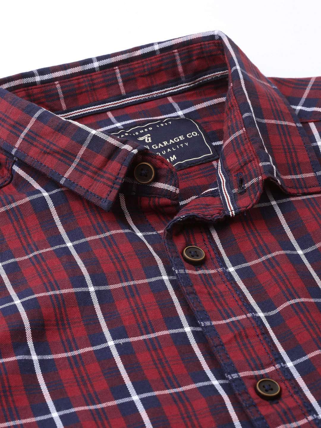 Shop Men Casual Checked Shirt Online.