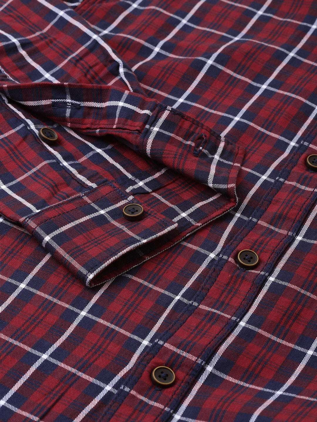 Shop Men Casual Checked Shirt Online.