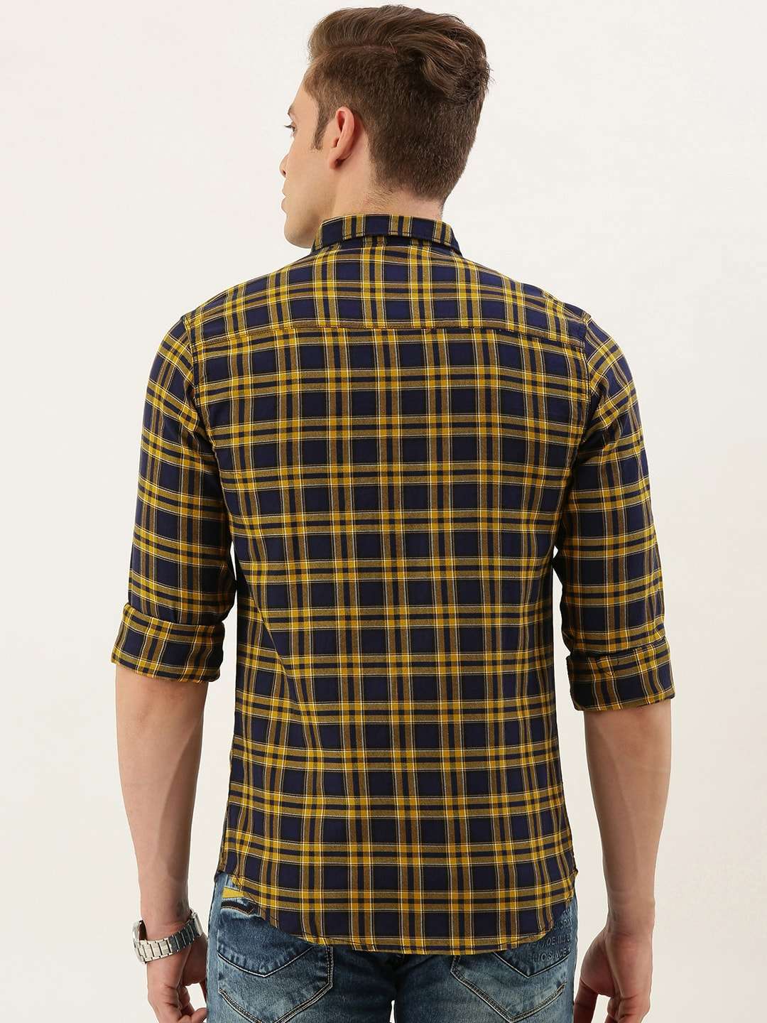 Shop Men Casual Checked Shirt Online.