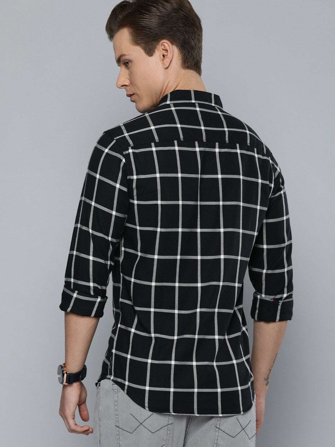 Shop Men Checked Shirt Online.