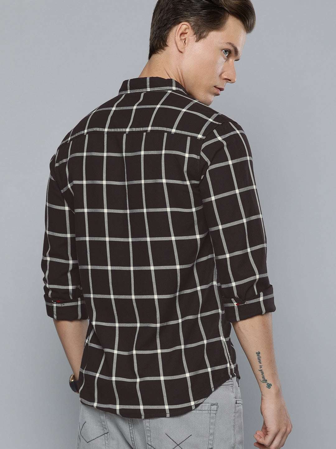 Shop Men Checked Shirt Online.