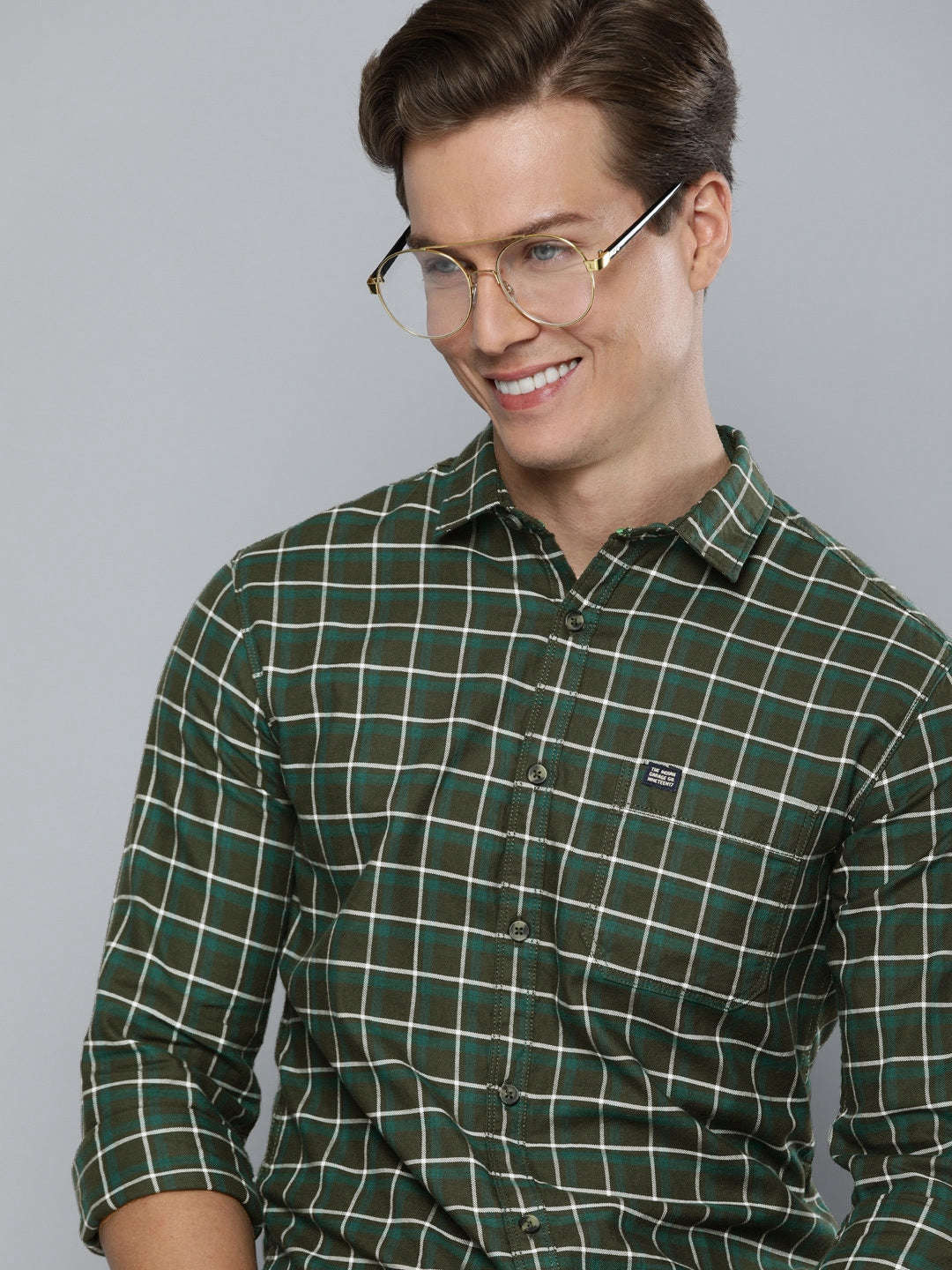 Shop Men Checked Shirt Online.