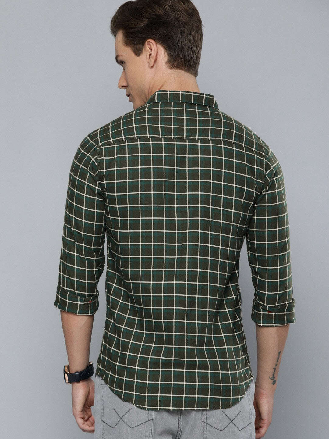 Shop Men Checked Shirt Online.