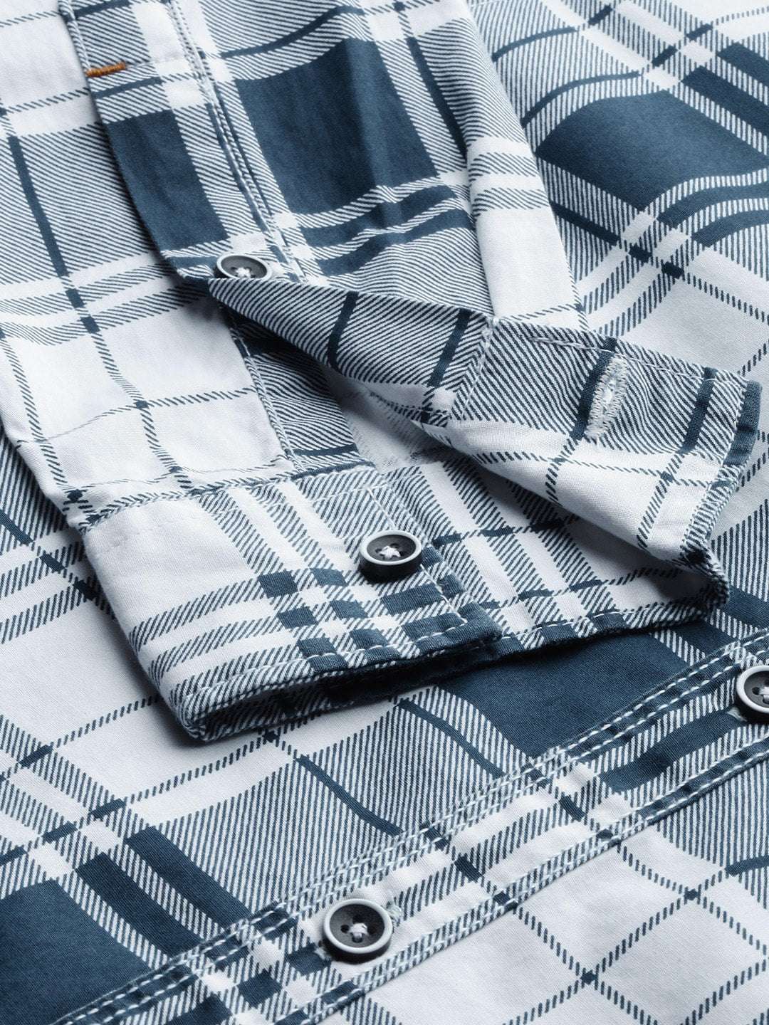 Shop Men's Checked Slim Fit Shirt Online.