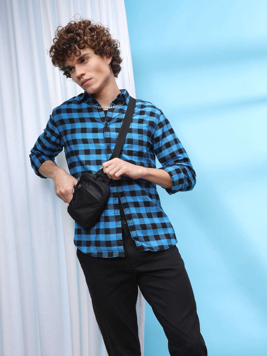 Shop Men Checked Shirt Online.