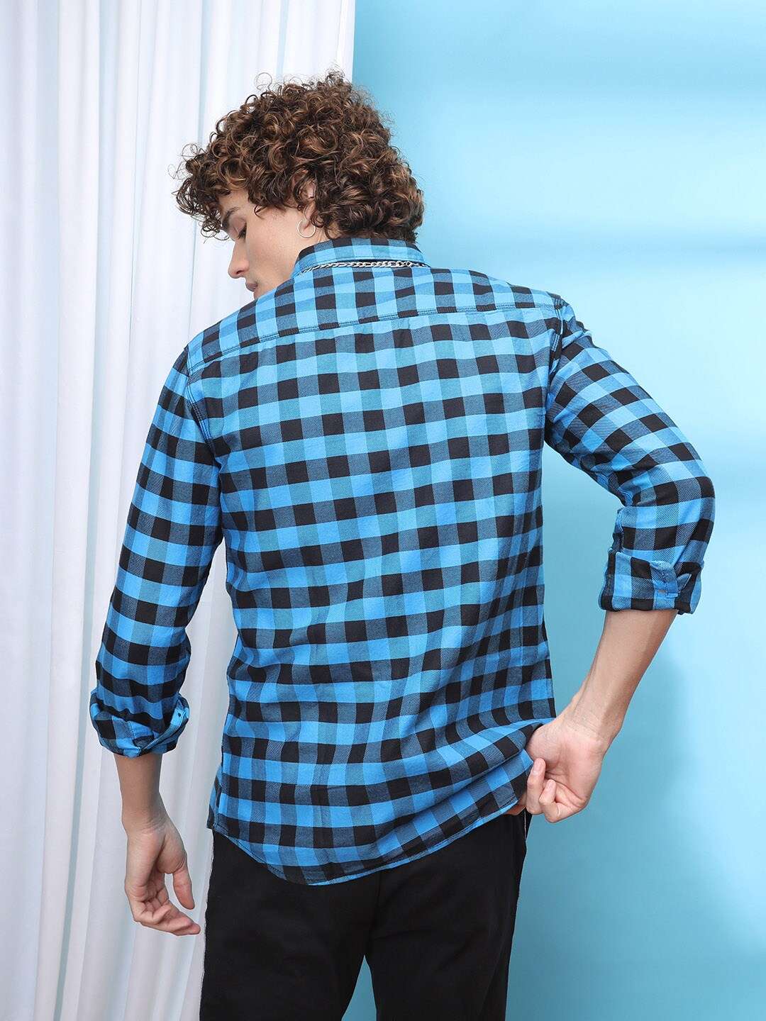 Shop Men Checked Shirt Online.