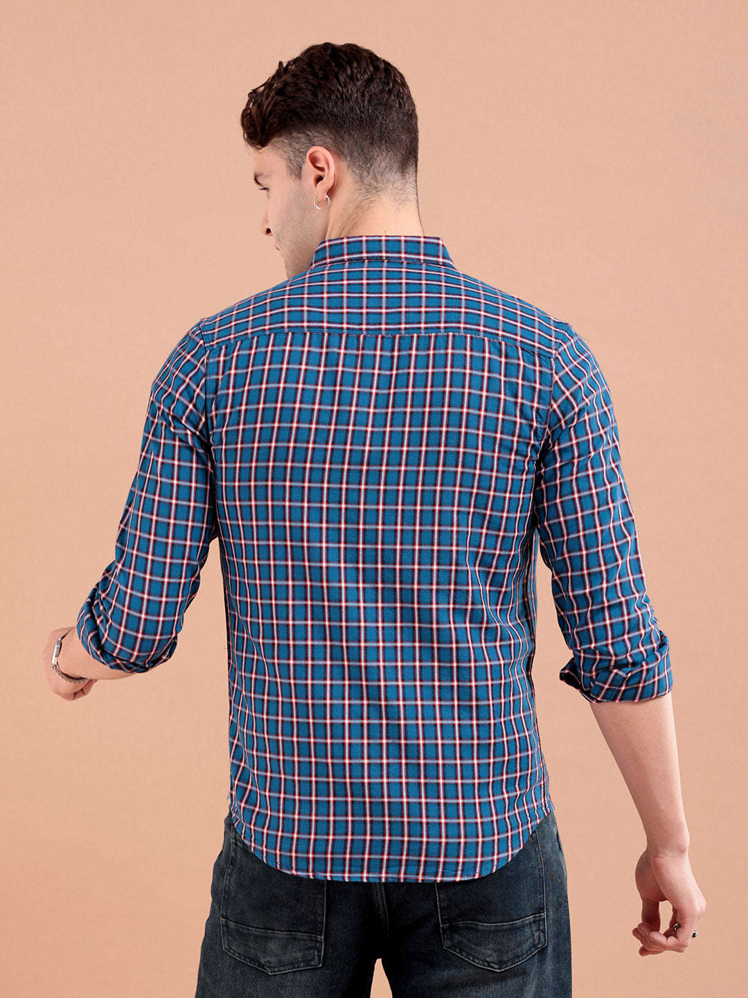 Shop Men Checked Shirt Online.