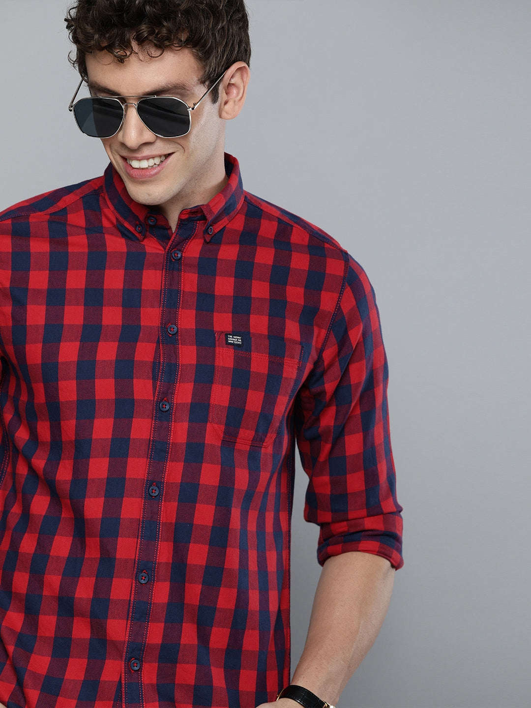 Shop Men Checked Shirt Online.