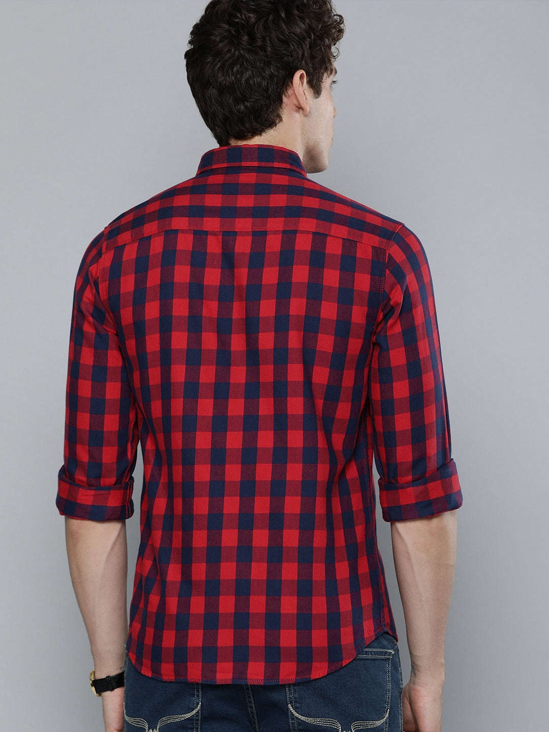 Shop Men Checked Shirt Online.