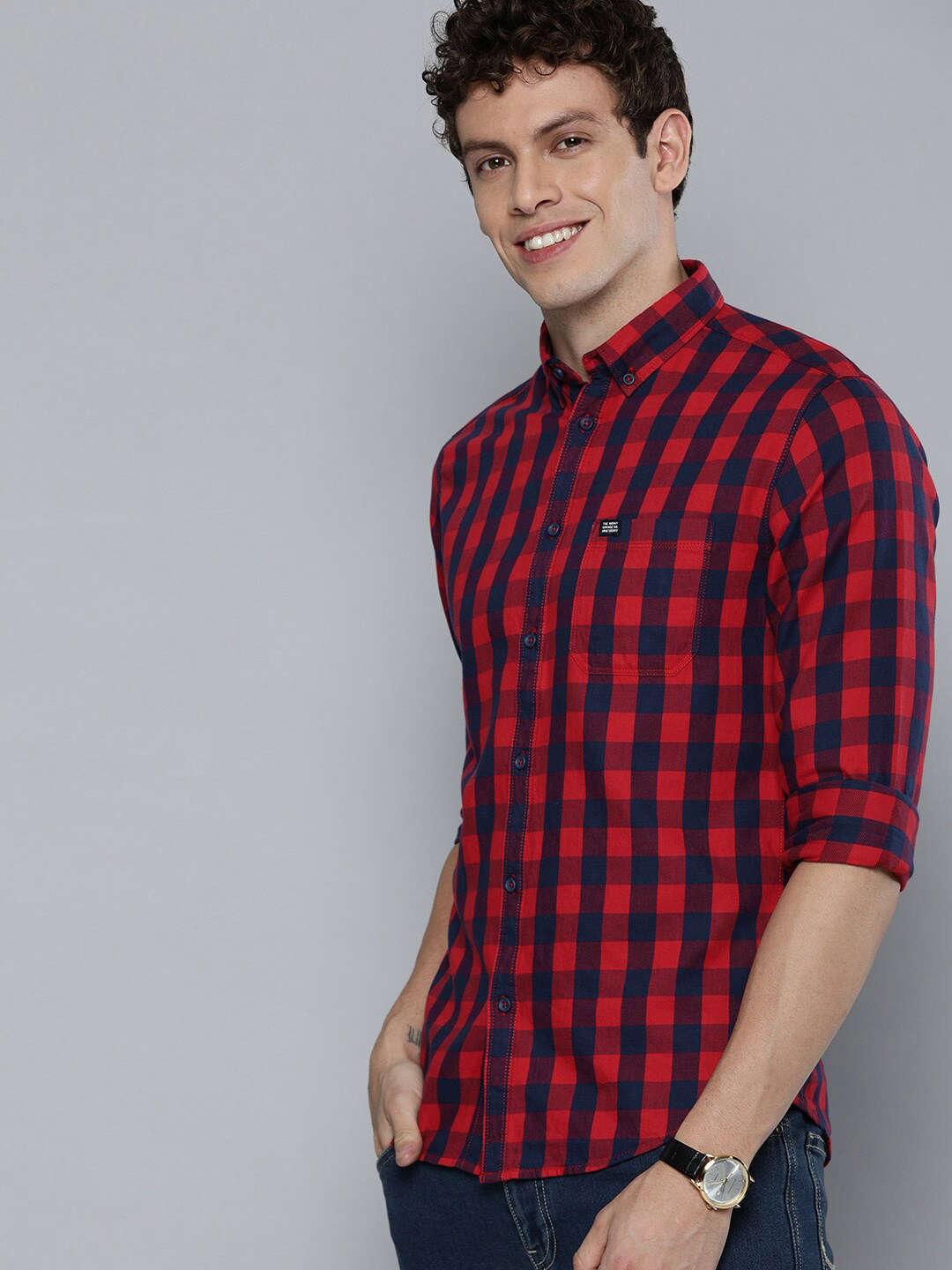 Shop Men Checked Shirt Online.