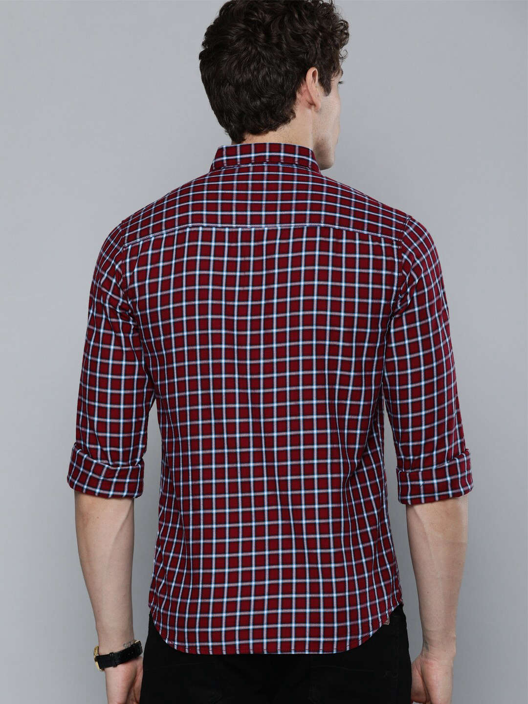 Shop Men Checked Shirt Online.