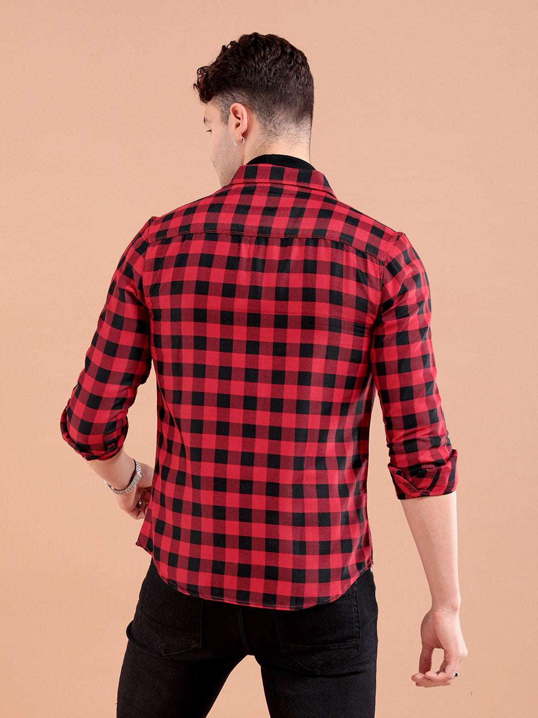 Shop Men Checked Shirt Online.