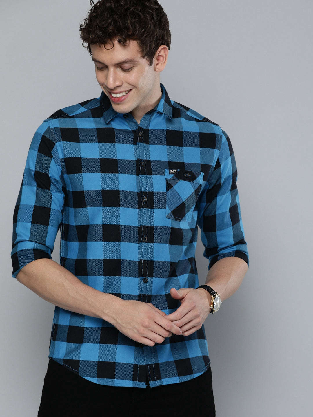 Shop Men Checkered Shirt Online.