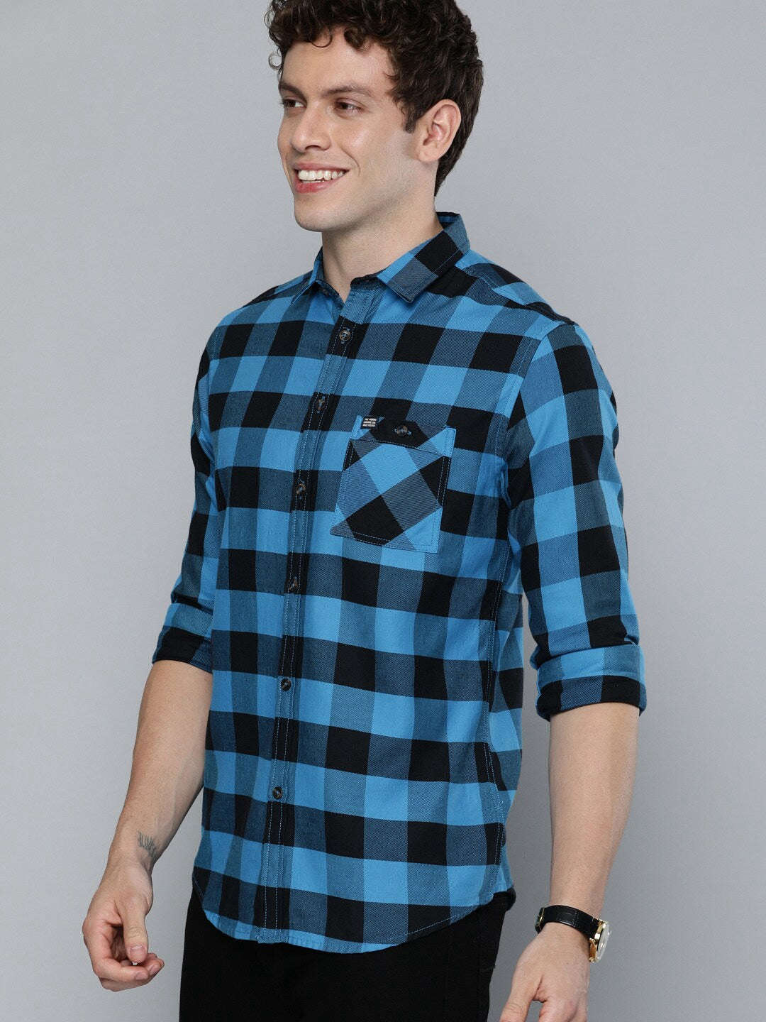 Shop Men Checkered Shirt Online.