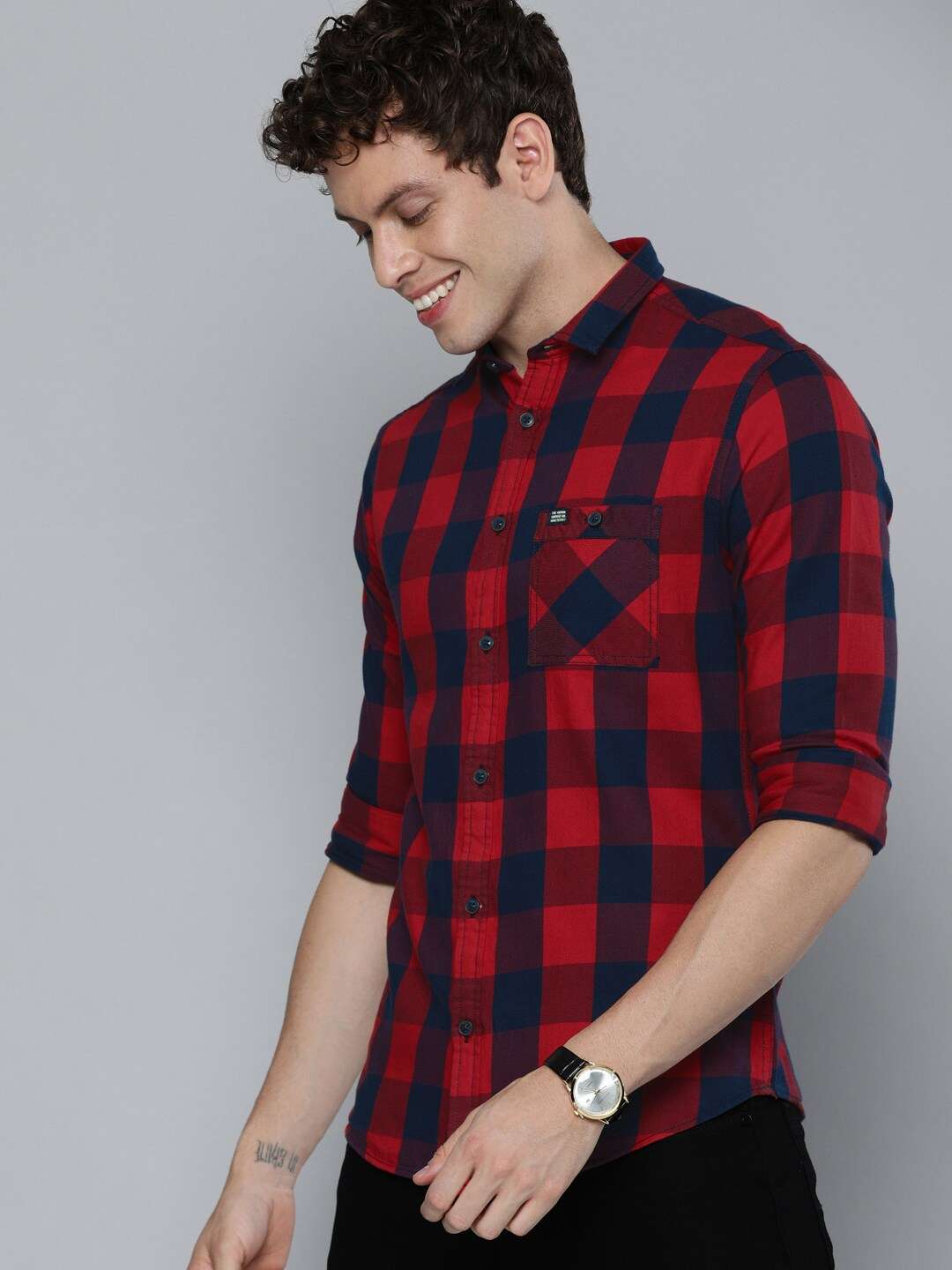 Shop Men Checkered Shirt Online.