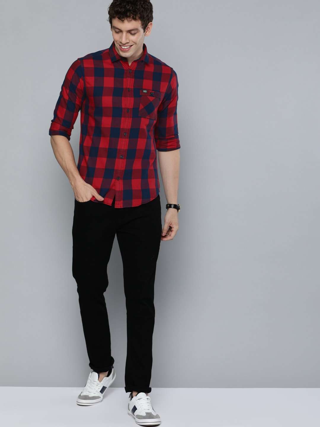 Shop Men Checkered Shirt Online.