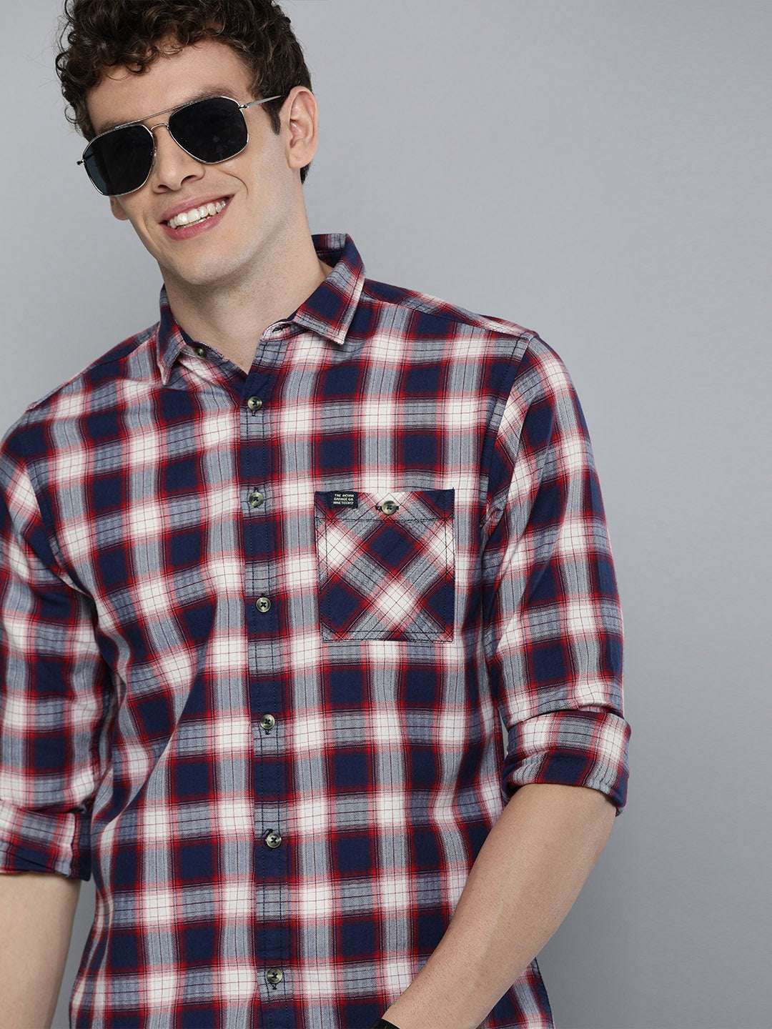 Shop Men Checkered Shirt Online.