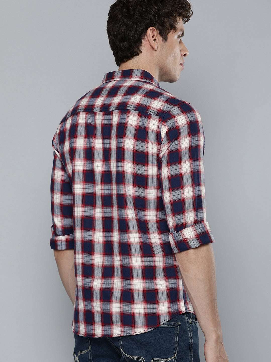 Shop Men Checkered Shirt Online.