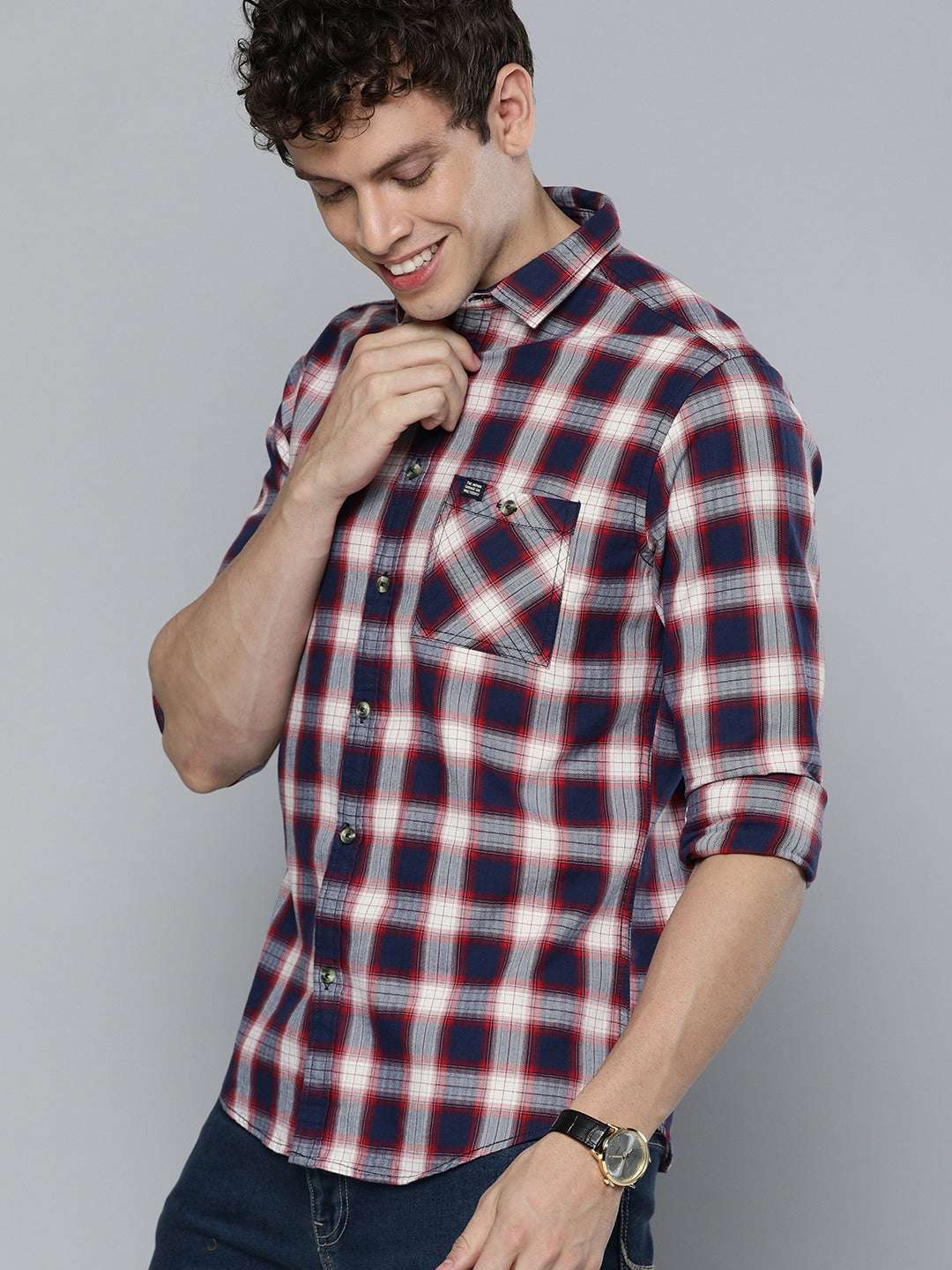 Shop Men Checkered Shirt Online.