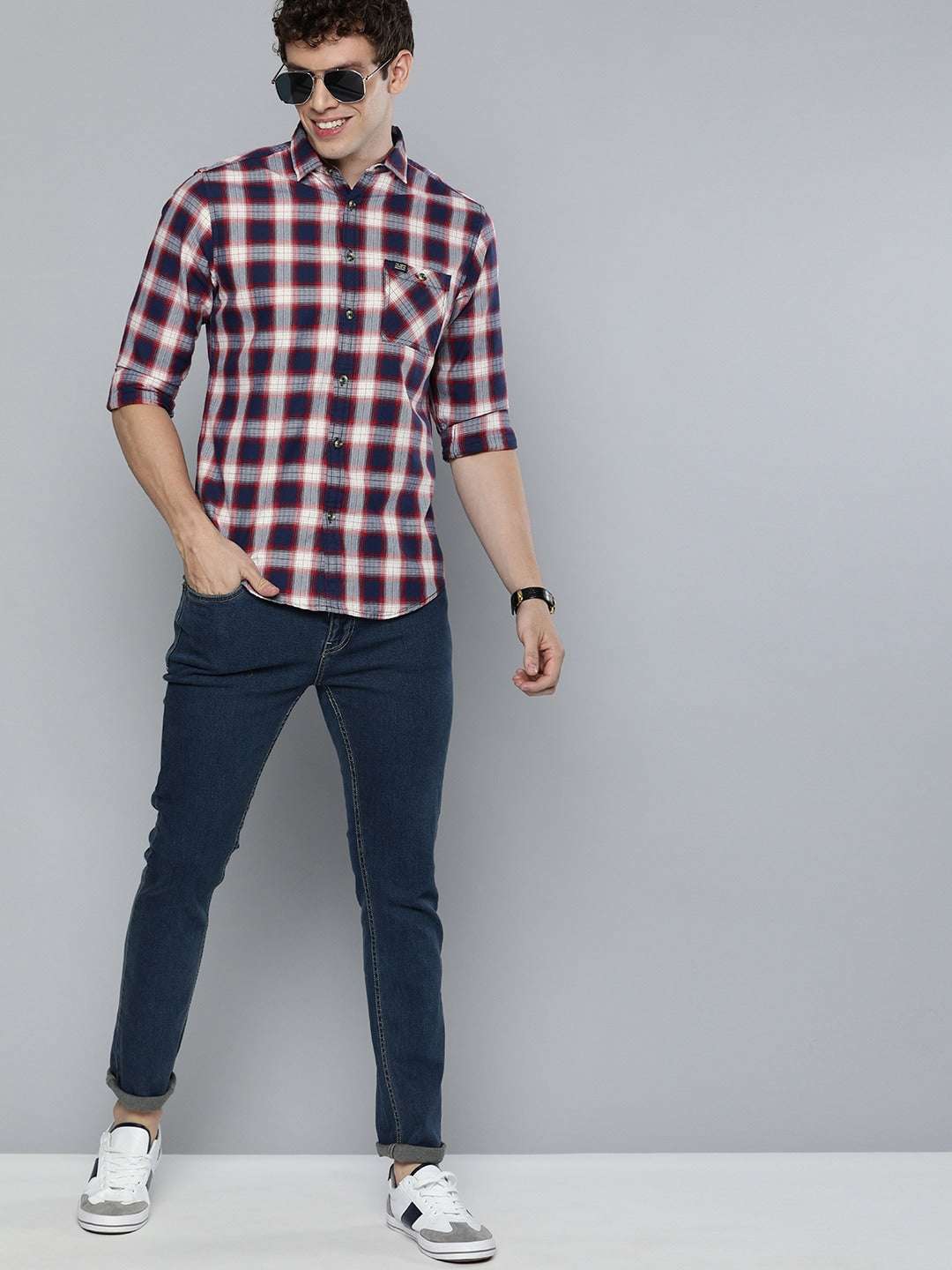 Shop Men Checkered Shirt Online.