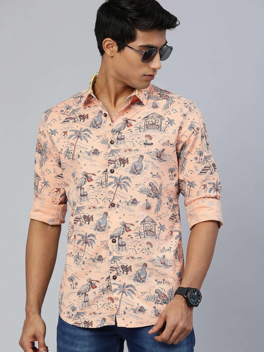 Shop Men Printed Shirt Online.