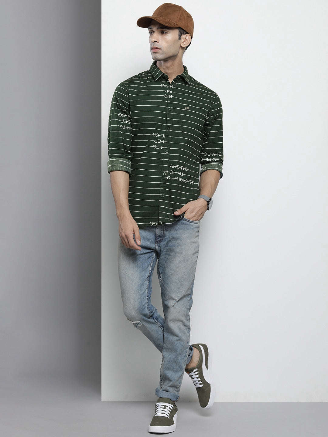 Shop Men Striped Shirt Online.