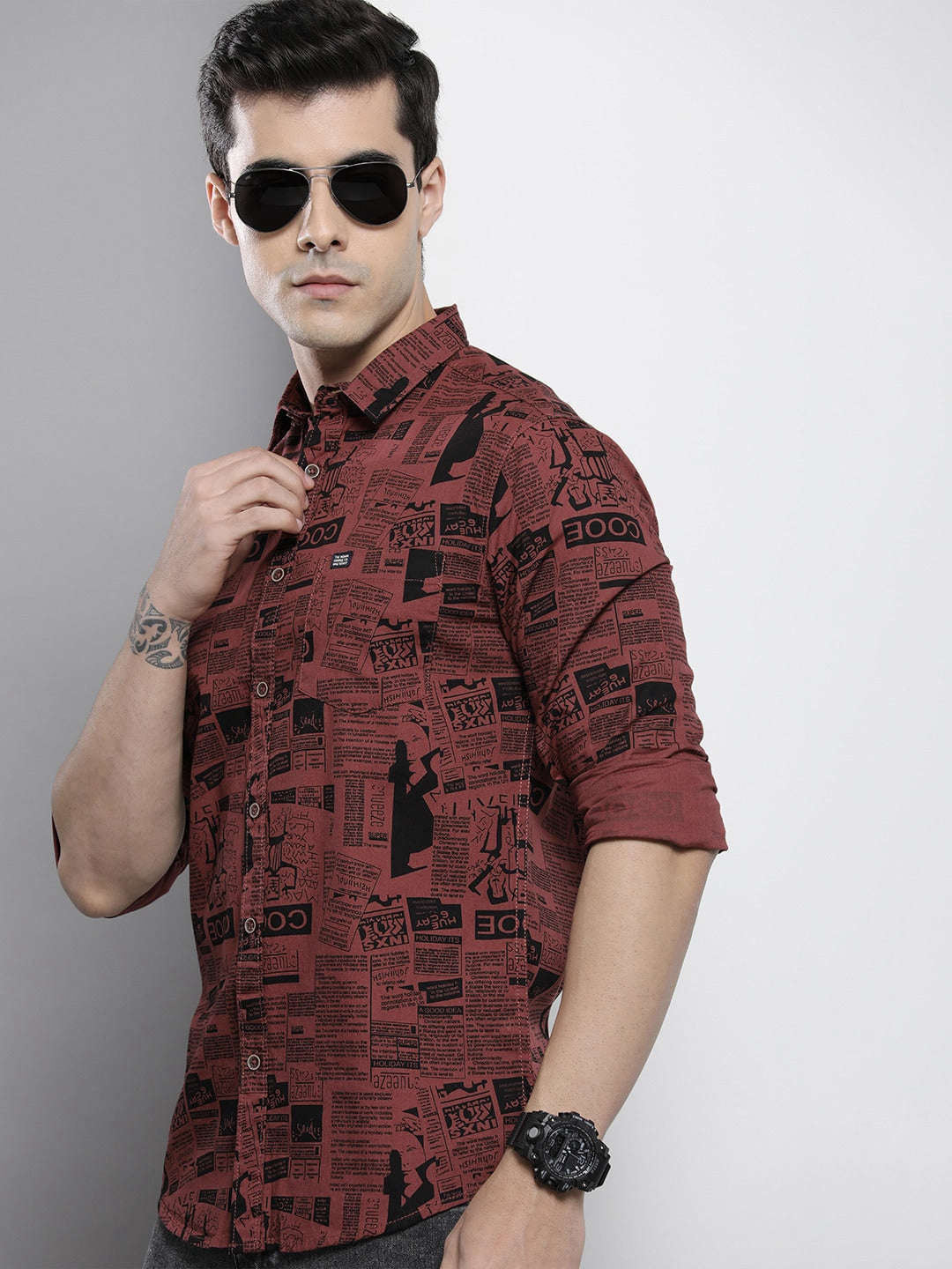 Shop Men Printed Shirt Online.