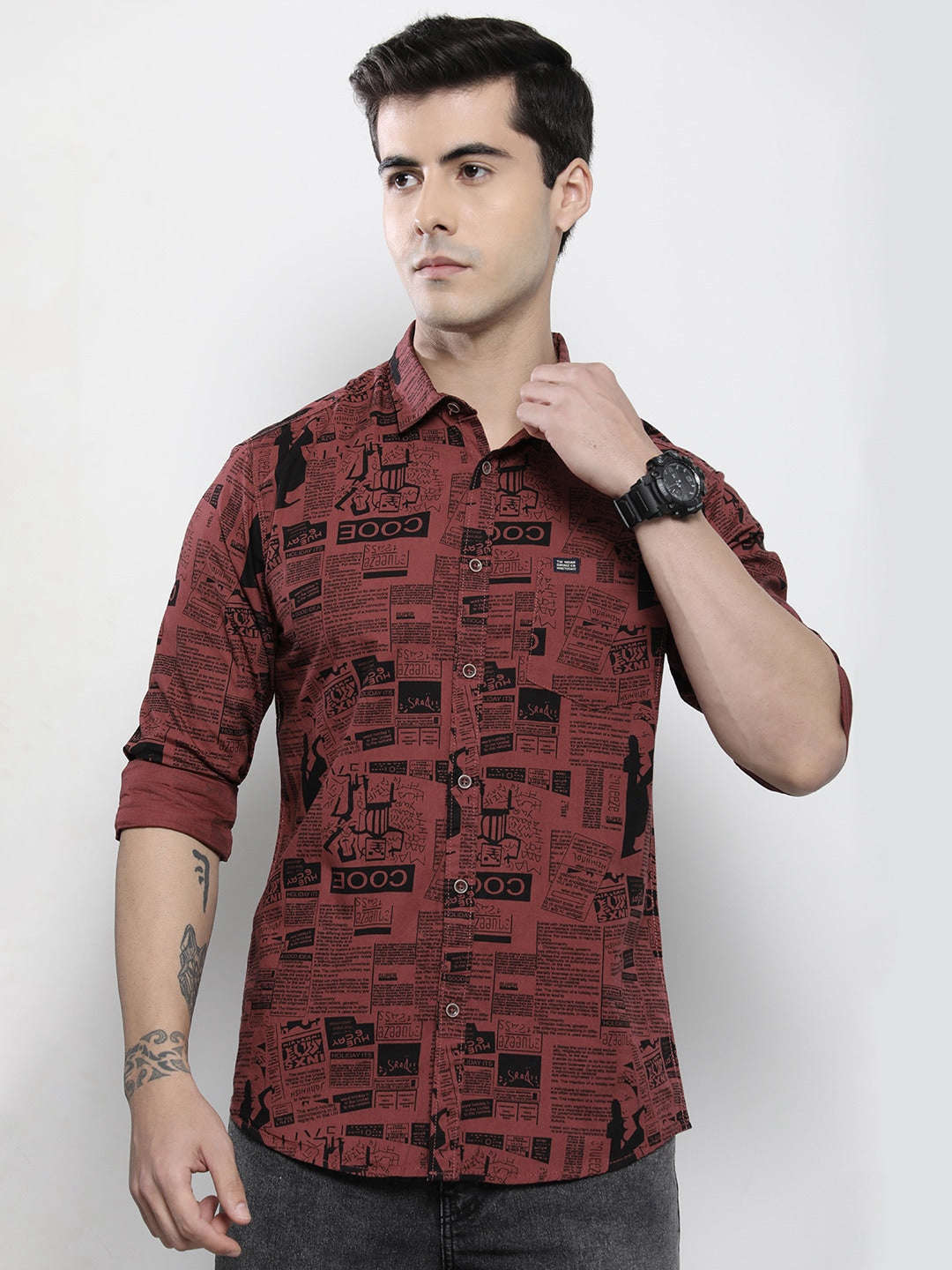 Shop Men Printed Shirt Online.