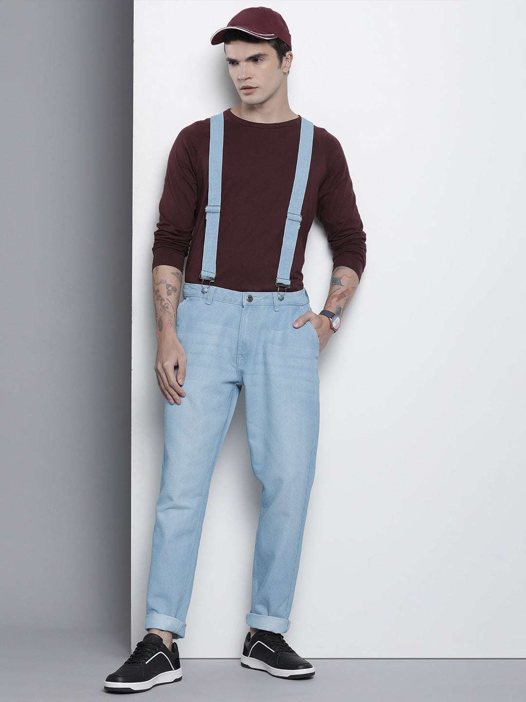 Shop Men Denim Dungaree Jeans Online.