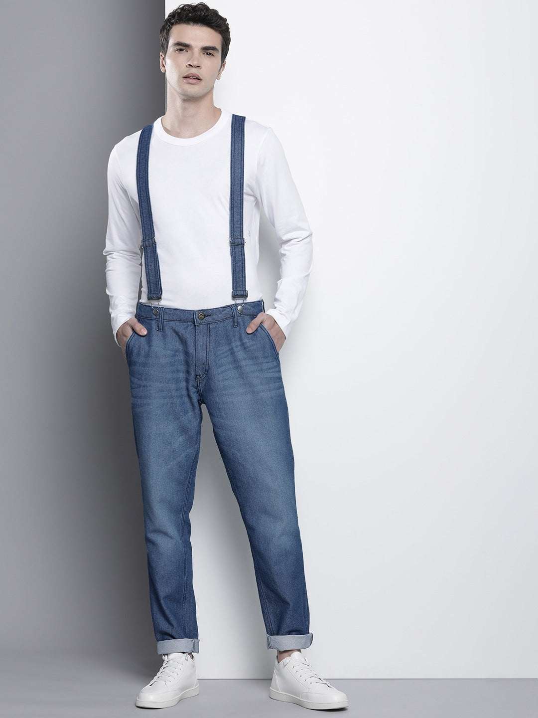 Shop Men Denim Dungaree Jeans Online.