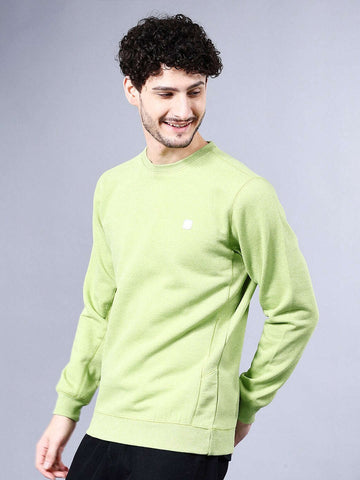 Shop Men's Solid Regular Fit Sweatshirt Online.