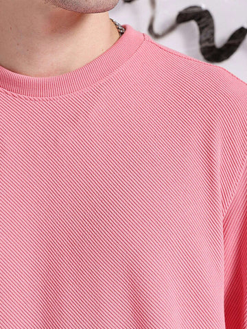 Shop Men's Textured Regular Fit Sweatshirt Online.